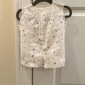 Blouse with Lace for Baby natural white